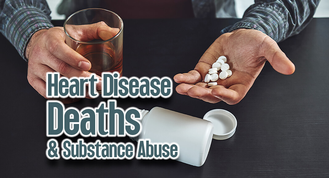 Cardiovascular disease deaths involving substance use rose an average of 4% per year from 1999 to 2019. Image for illustration purposes