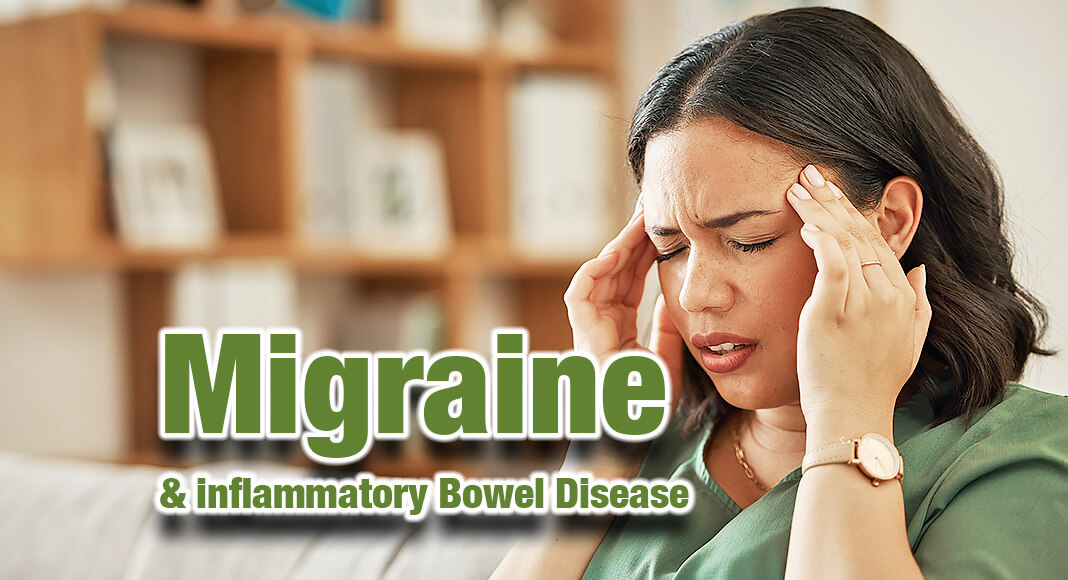 Could migraine increase the risk of inflammatory bowel disease? A new study found a link. Image for illustration purposes