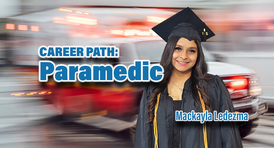 Recent TSTC Emergency Medical Services graduate Mackayla Ledezma has accepted a job as a full-time paramedic with South Texas Emergency Care Foundation. (Photo courtesy of TSTC.)