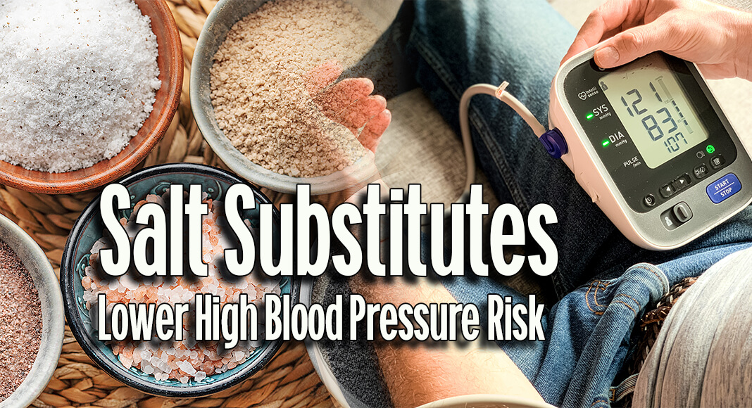 Using salt substitutes to reduce regular salt intake may help lower high blood pressure, research suggests. Image for illustration purposes