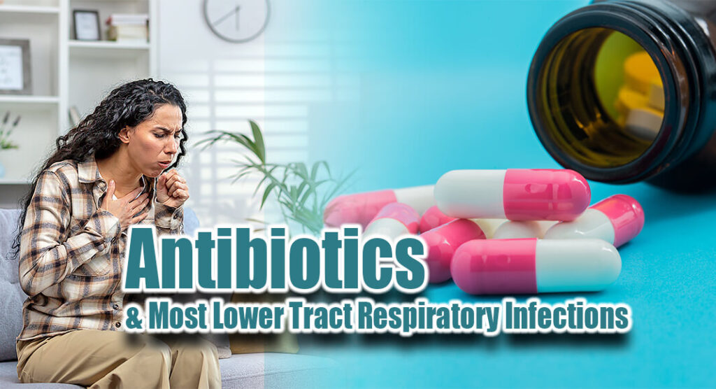 Researchers’ analysis showed that of the 29% of people given an antibiotic during their initial medical visit, there was no effect on the duration or overall severity of cough compared to those who didn’t receive an antibiotic. Image for illustration purposes