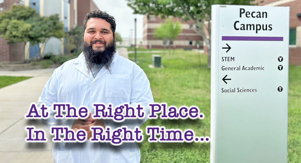 After years of working in different industries hoping to find a passion in the workforce, South Texas College student Jose Daniel Moralez III is finally living out his childhood dream of pursuing a biology degree. STC Image