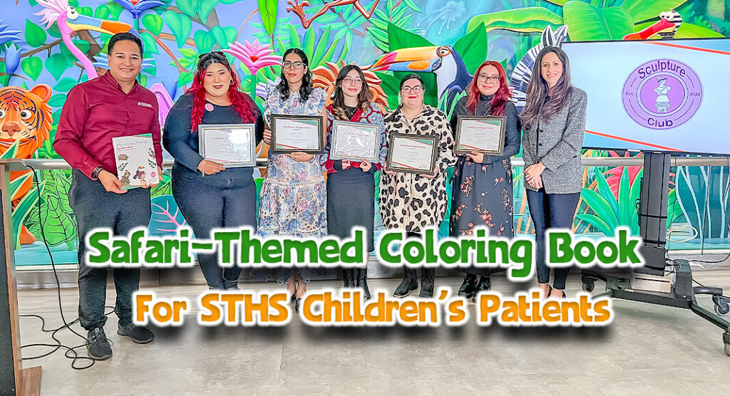 STHS Children’s and The Sculpture Club host a special launch event on Saturday, November 30 to highlight the heartfelt initiative and distribute coloring books to the first batch of patients at the facility. Image courtesy of STHS