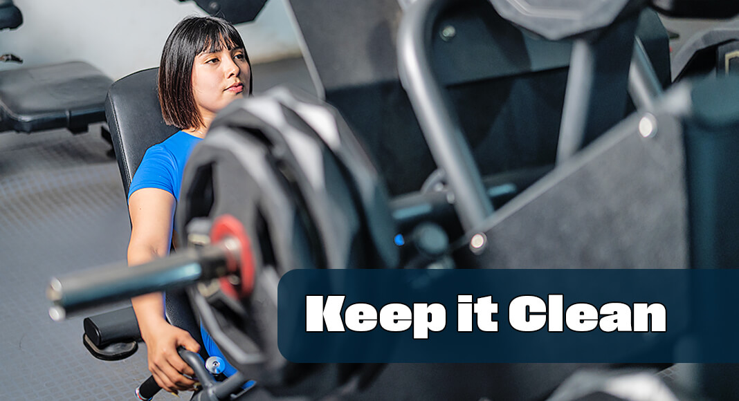 If you recently joined the gym or are planning to this summer, it’s important to make sure you’re cleaning any equipment you plan to use. Image for illustration purposes