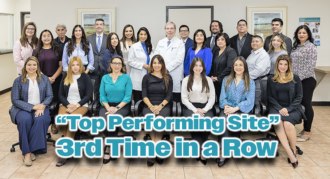 THREE-PEAT TEAM: The DHR Health Institute for Research and Development pictured here has been recognized as a “Top Performing Site” by SWOG (formerly the Southwest Oncology Group), one of the nation’s leading cancer clinical trials networks. This is the third consecutive time the Institute has received this prestigious recognition. Courtesy image