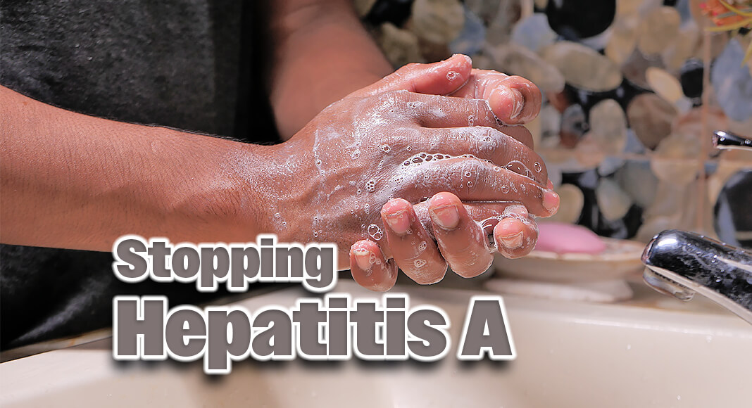 As Los Angeles grapples with a communitywide outbreak of the highly infectious virus hepatitis A, most adults might not be doing the one, simple thing that can help keep them safe from the virus—washing their hands. Image for illustration purposes