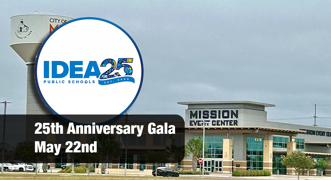 IDEA Public Schools will be hosting its annual Dinner and Auction Scholarship Gala at the Mission Event Center on Thursday, May 22, 2025, beginning at 6:30 p.m. This year’s celebration, themed “Silver Milestones, Golden Future,” commemorates IDEA’s 25 years of transformative impact in public education and looks ahead to the promise of an even brighter future. Images: Mission Event center and IDEA Public Schools Facebook