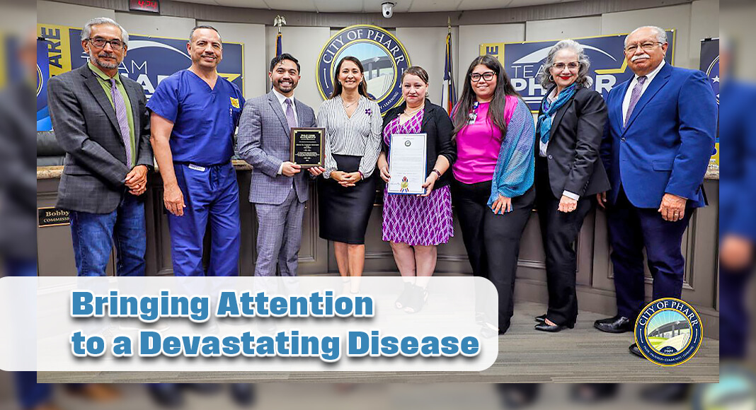 The proclamation brings attention to Alzheimer’s disease, which affects over 7 million Americans, including more than 459,000 Texans. It is the sixth leading cause of death in the U.S. and the fifth among the elderly. Image courtesy of The City of Pharr