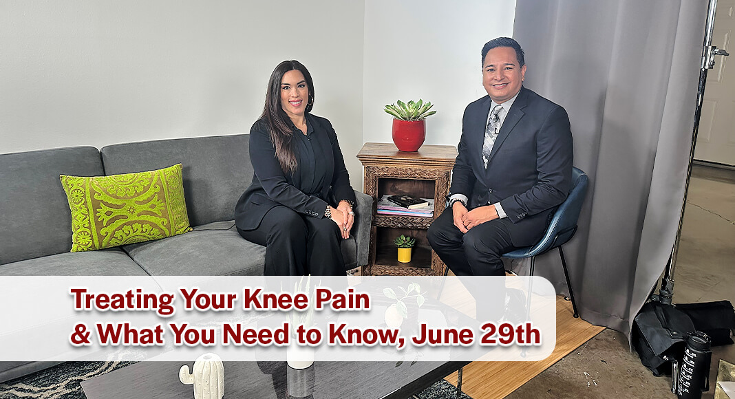 Airing Sunday, June 29, on KVEO-TV NBC 23, the 30-minute program will highlight the impact knee pain has on overall health and wellbeing while offering strategies to protect knee health for a longer, healthier and more active life. Image courtesy of STHS
