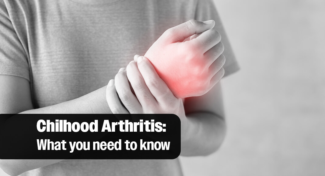 Childhood arthritis begins when the immune system becomes overactive, leading to joint and body swelling. Image for illustration purposes
