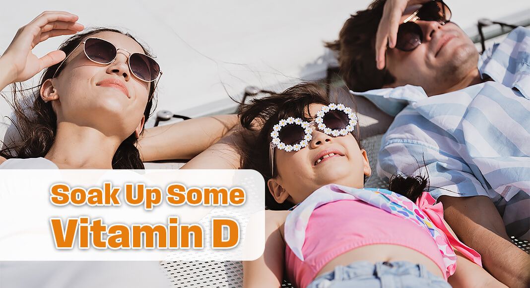 Now that it's nice outside, more people are spending time in the sun, which is a great way to get some vitamin D. Image for illustration purposes