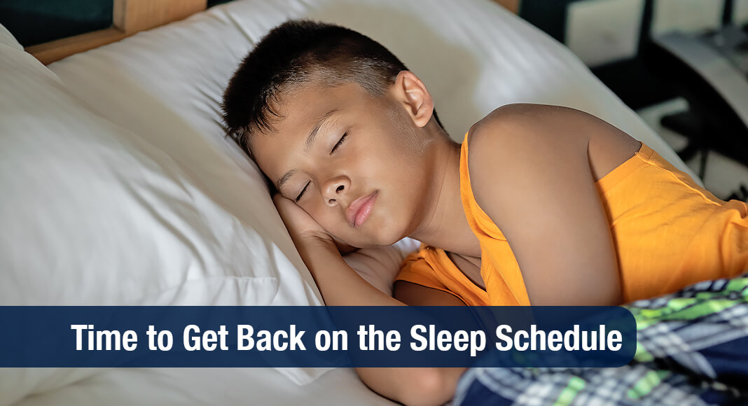 If your kids have been staying up late this summer, now is a good time to get their sleep schedules back on track. Image for illustration purposes