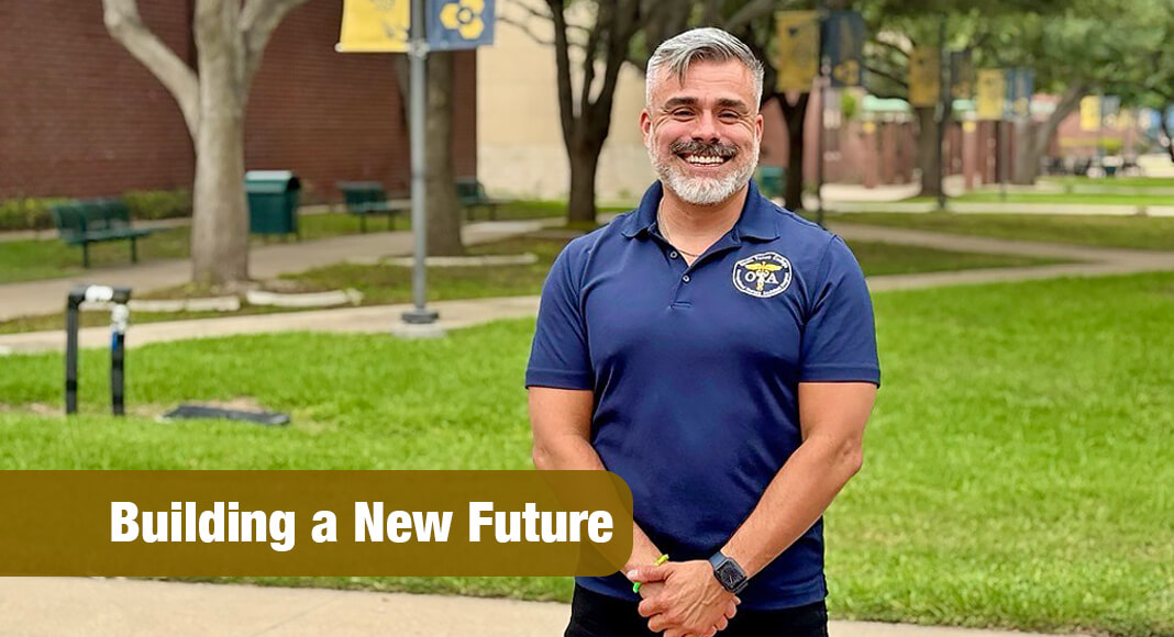 After nearly two decades building homes and holding up his family through loss and hardship, 46-year-old Oscar Hinojosa is rewriting his future as an Occupational Therapy Assistant (OTA) student at South Texas College. STC Image