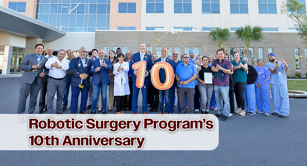 The special event honored the surgeons and operating room staff who’ve helped the program earn national recognition while celebrating the program’s future with the acquisition of the da Vinci 5 Robotic Surgical System. Image courtesy of STHS