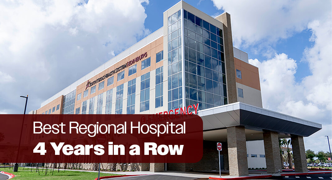 The only facility in the Rio Grande Valley to earn the distinction, STHS Edinburg ranks No. 24 in the Lone Star State among Texas hospitals. Image courtesy of STHS