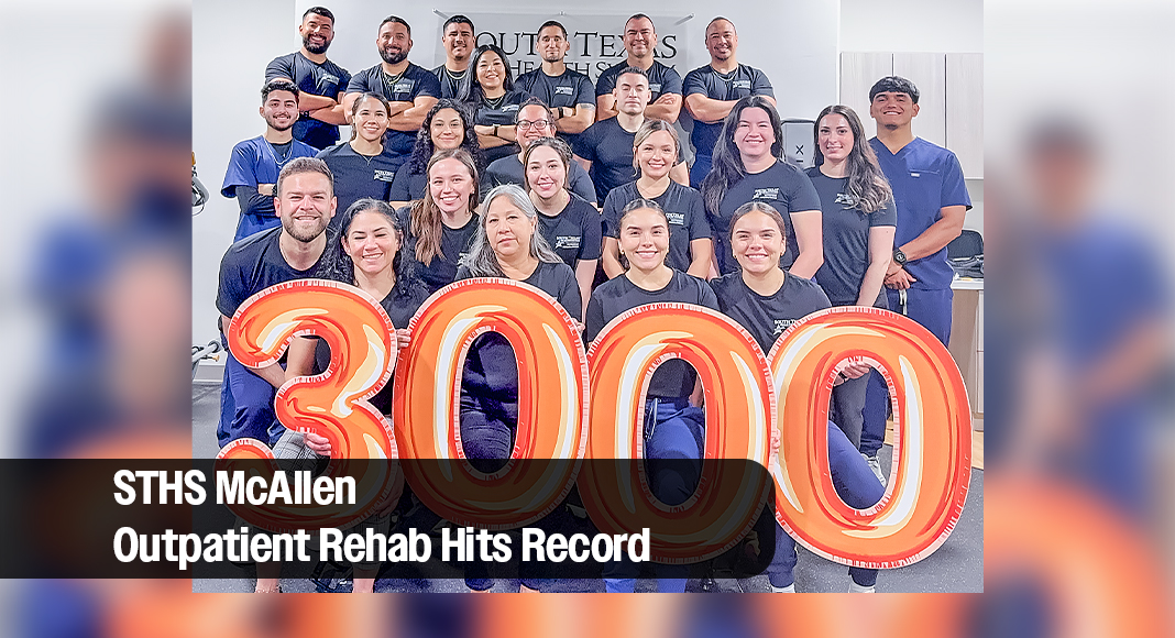 In July 2025, STHS McAllen logged 3,207 outpatient rehabilitation patient visits, a new monthly record for the facility’s center. Image courtesy of STHS