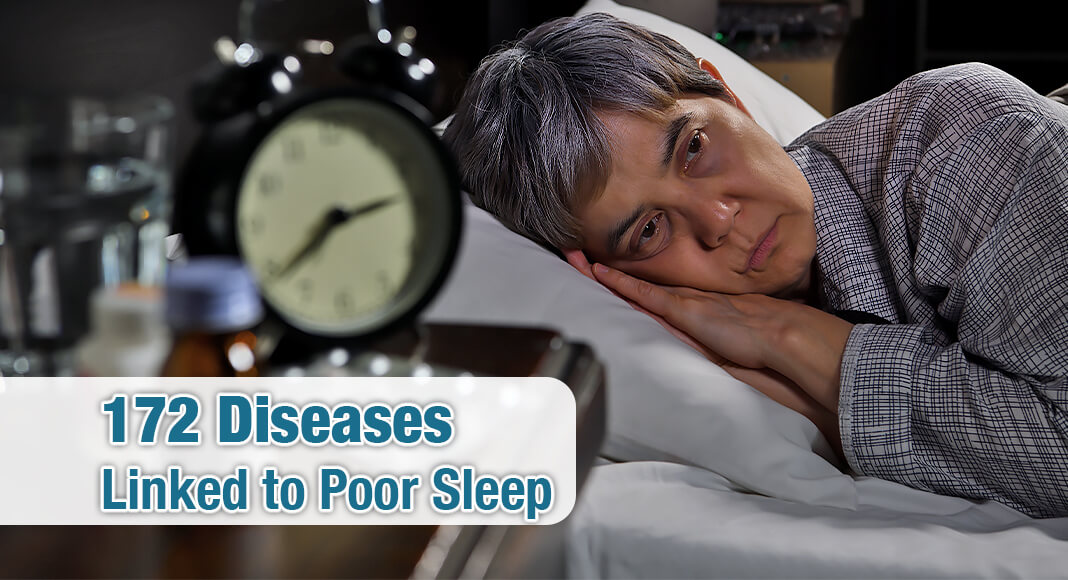 Researchers have found a link between sleep quality and disease risk with many chronic conditions. Image for illustration purposes