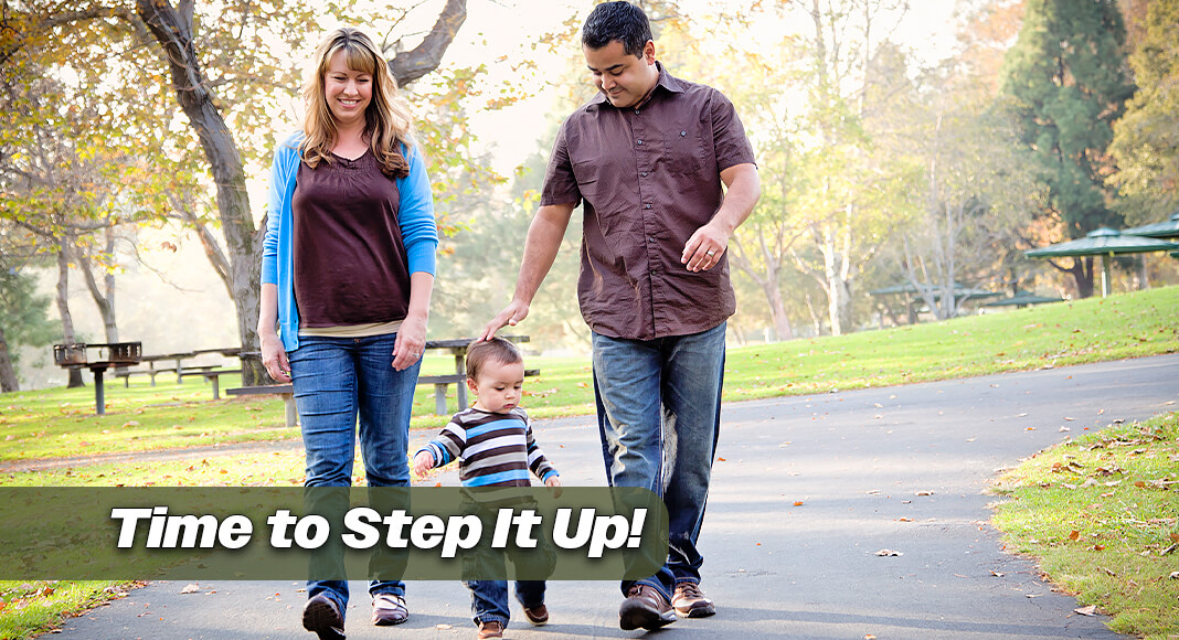 Many people have probably heard that you’re supposed to walk at least 10,000 steps a day to help stay healthy but new research shows you can see benefits with even less. Image for illustration purposes