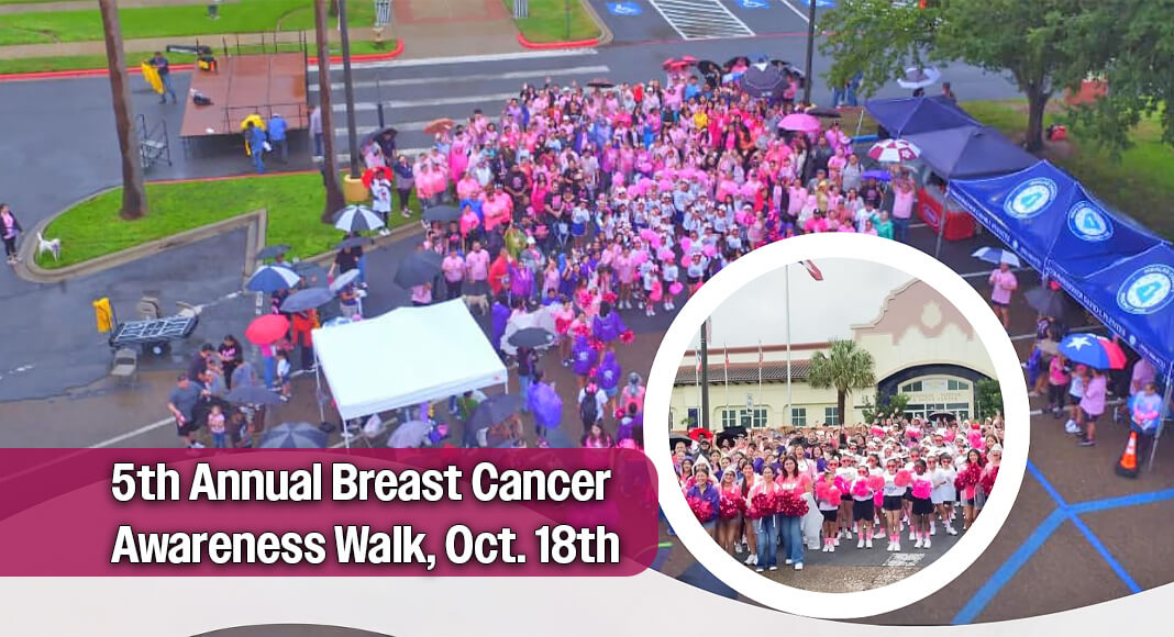 Hidalgo County Precinct 1 Commissioner David L. Fuentes, in collaboration with Weslaco Mayor Adrian Gonzalez and the City of Weslaco, will host the 5th Annual Breast Cancer Awareness Walk on Saturday, October 18, at 8 a.m. in Weslaco. Courtesy image