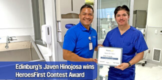 Edinburg Regional Medical Center’s Javen Hinojosa Among Winners of HeroesFirst Contest Award