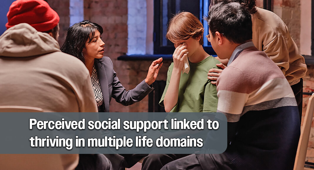 People who feel supported by family, friends and colleagues tend to have better mental health, perform more effectively at work and experience positive outcomes in other areas such as physical health, education and risk-taking behaviors, according to research published by the American Psychological Association. Image for illustration purposes