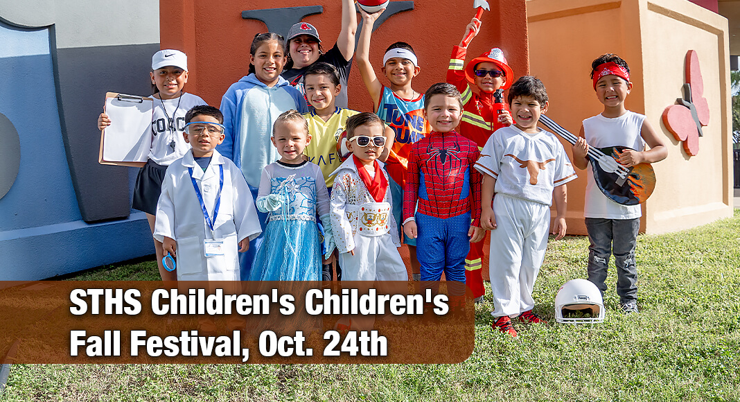 STHS Children’s invites the Rio Grande Valley community to celebrate All Hallows’ Eve early at the facility’s popular Children’s Fall Festival, a free trick-or-treating event featuring carnival rides, games, food and more. Image courtesy of STHS