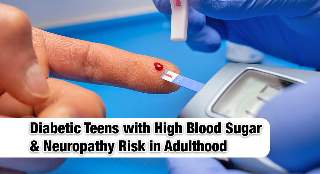Poor blood sugar control in adolescence increases the risk of painful future complications for people with type 1 diabetes, research co-led by University of Michigan suggests. Image for illustration purposes