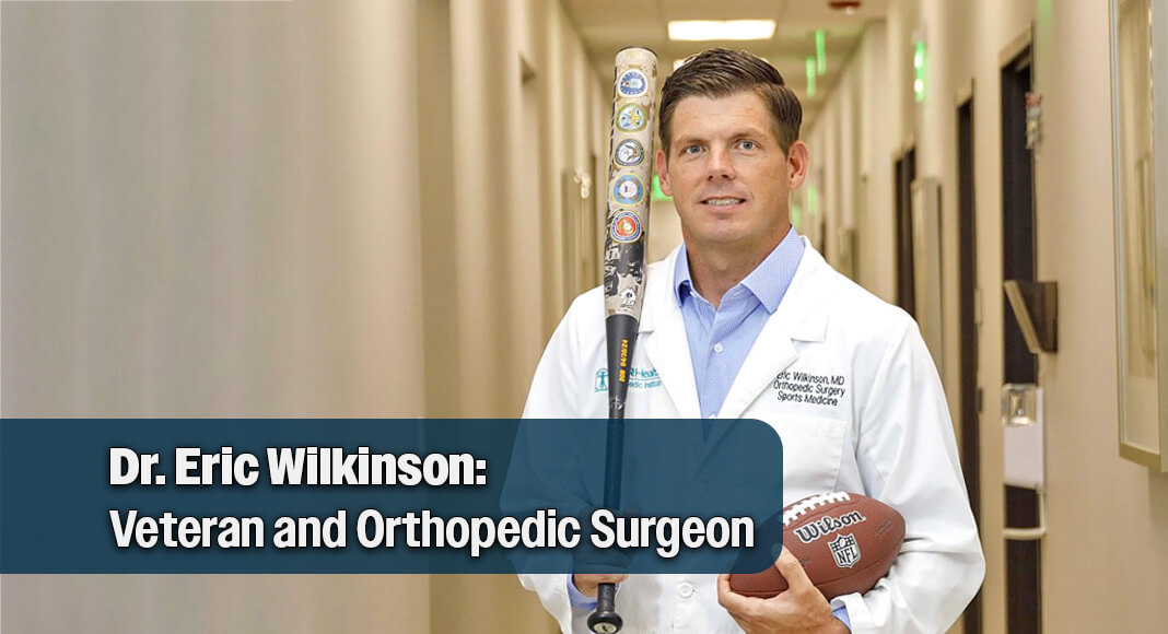 In honor of the upcoming Veterans Day holiday, the DHR Health Office of Corporate Communications sat down with Dr. Eric B. Wilkinson, an orthopedic surgeon and proud U.S. Navy veteran, to learn more about his service, his medical journey, and his passion for helping his patients stay active and healthy. Image courtesy of DHR Health