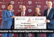 STHS Donates $5,000 for Educational Opportunities in Healthcare