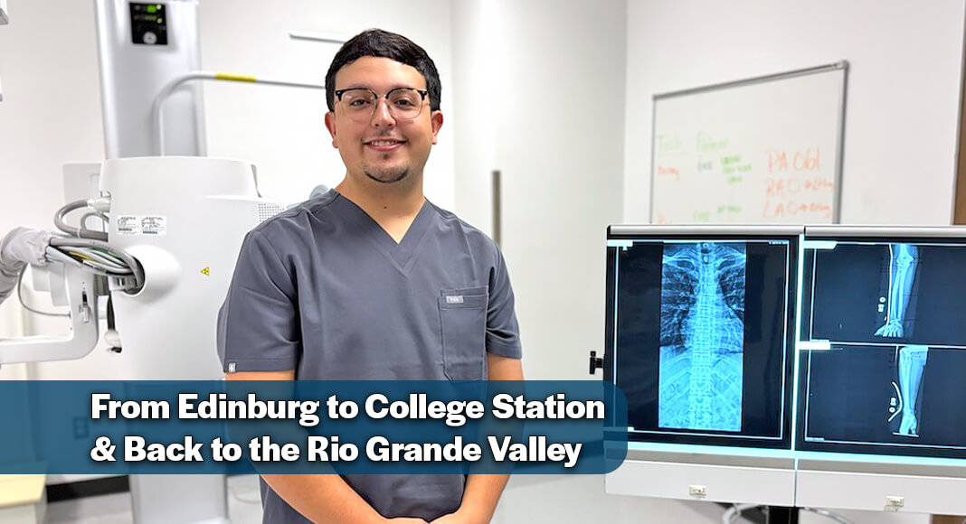Edinburg native Raul Solis III returned home to pursue STC’s Radiologic Technology program and is now serving the Valley’s health care community. STC image