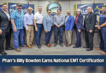 City of Pharr Recognizes Public Works Employee for Earning EMT Certification