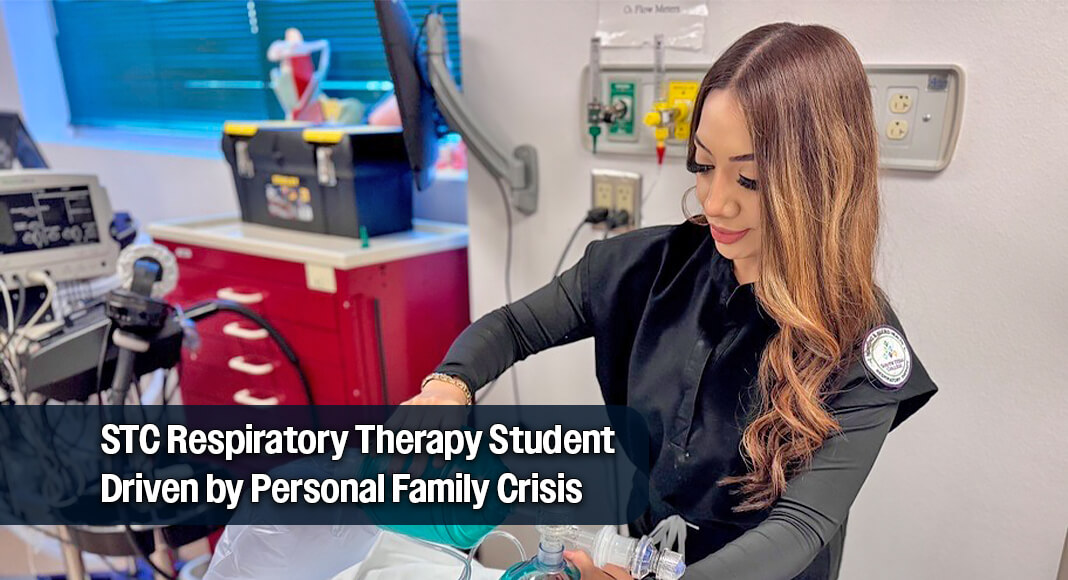 After watching medical specialists care for her young son during a life-threatening crisis, STC student Andrea Flores knew she wanted to follow the same path. Now, just weeks away from entering the field, Flores hopes to help families facing the same uncertainty she once experienced. STC image