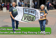 STHS Heart Hosts Donate Life Month Flag-Raising Ceremony