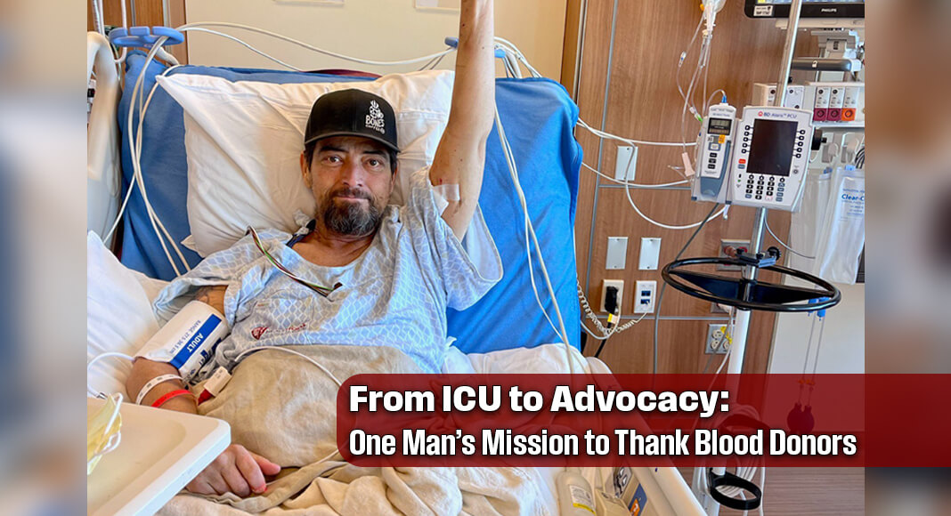 Chris Connolly knows he wouldn’t be alive today if not for his organ donor and the dozens of blood donors who helped keep him alive before, during and after surgery. During Donate Life Month in April, he is partnering with nonprofit Vitalant in hopes of inspiring others to donate blood and help others like him. Image courtesy of Vitalant