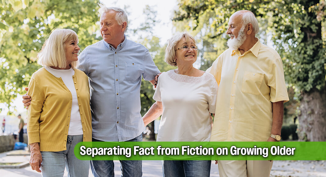 There are many myths when it comes to aging, such as the belief that once you hit a certain age it’s too late to start exercising. Image for illustration purposes