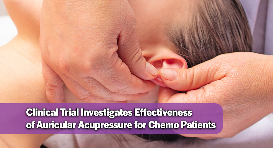 A small point on the ear could hold big answers for cancer patients in pain. With a new pilot grant, researcher Hongyu Wang, MD, PhD, is digging into the biology behind auricular point acupressure to better understand how it eases the debilitating effects of chemotherapy. Image for illustration purposes