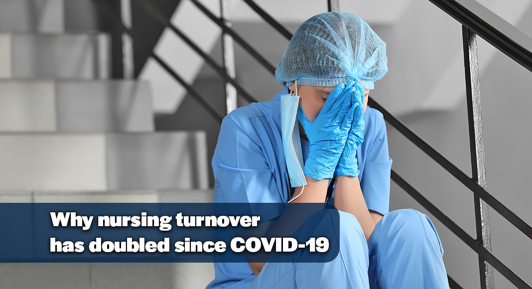 The COVID-19 pandemic did not push nurses out of hospitals or other care settings as feared, but nurses left their primary jobs at nearly double the rate from 2018 to 2022, a new University of Michigan study found. Image for illustration purposes