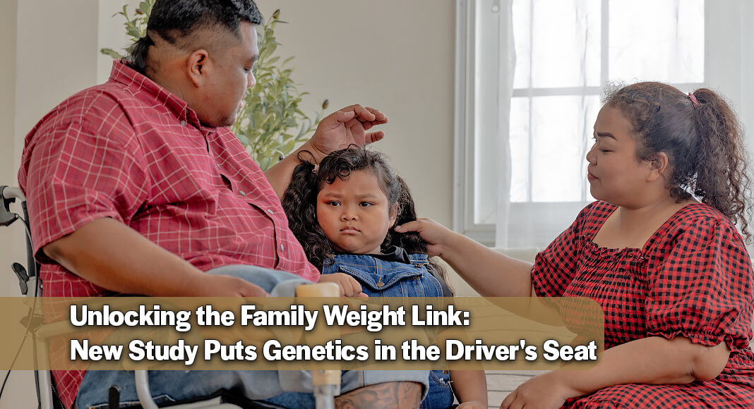 The link between parents’ body mass index (BMI) and their children’s BMI in childhood is driven largely by genetic inheritance, rather than by any direct biological effects of parental weight during pregnancy, a new study suggests. Image for illustration purposes