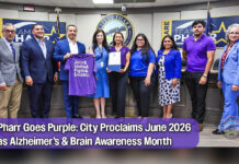 Pharr Goes Purple: City Proclaims June 2026 as Alzheimer’s & Brain Awareness Month