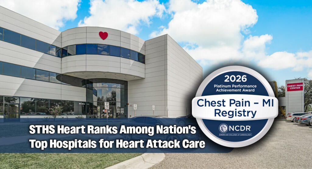 STHS Heart has received the American College of Cardiology’s 2026 Chest Pain–MI Registry Platinum Performance Achievement Award for delivering high-quality, guideline-driven care to heart attack patients. STHS Images
