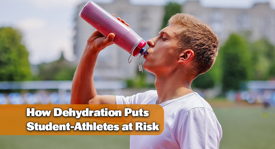 Whether it’s two-a-days for football or another fall sport, student athletes need to make sure they’re staying hydrated. Image for illustration purposes