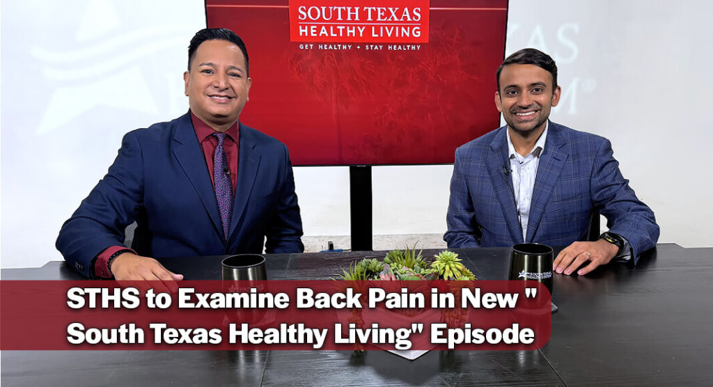 Airing Sunday, August 30, on KVEO NBC 23, the 30-minute program will explore the causes, warning signs and risk factors of back pain, while highlighting effective treatment options and strategies to improve quality of life. Image courtesy of STHS