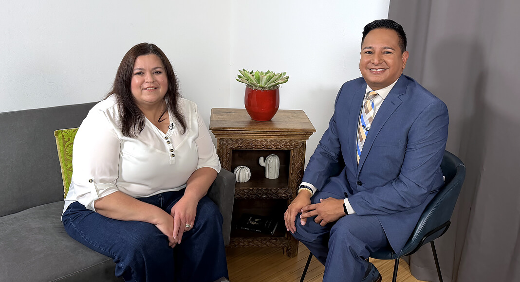STHS System Director of Marketing & Public Relations and “South Texas Healthy Living” host Tom Castañeda sits down with Nora Guerrero, a Donna native and longtime educator who was diagnosed with severe lumbar spinal stenosis, a narrowing of the spinal canal in the lower back, after nearly three years of progressively debilitating back pain. Image courtesy of STHS