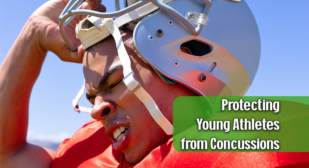 If your child is going to be playing football or another contact sport this fall, it’s important to know the signs and symptoms of a concussion – especially since they may not always be easy to detect. Image for illustration purposes