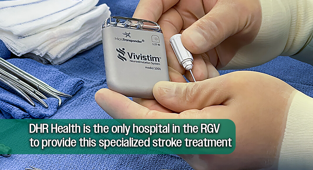 HELP FOR STROKE SURVIVORS WITH LIMITED HAND OR ARM MOVEMENT: Dr. Juan Torres-Reveron (pictured here), DHR Health neurosurgeon, will host a free community education seminar on Vivistim, an implant that can help stroke survivors who have limited use of their hand or arm. This treatment is only available at DHR Health. The seminar will be held at the Conference Center at Renaissance on September 19, 2026 from 10 to 11 a.m. To register for this for this free event call or text Juli Rodriguez at (281) 740-1085 or email juli.rodriguez@mobia.com. Image courtesy of DHR Health