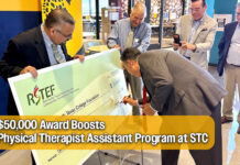 STC’s Physical Therapist Assistant Program Awarded $50,000 for New Training Equipment