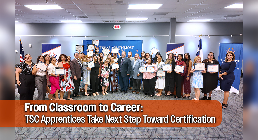 During the ceremony, 39 apprentices in the Early Childhood Apprenticeship Program and seven in the Phlebotomy Apprenticeship Program received OSAs. Image courtesy of TSC