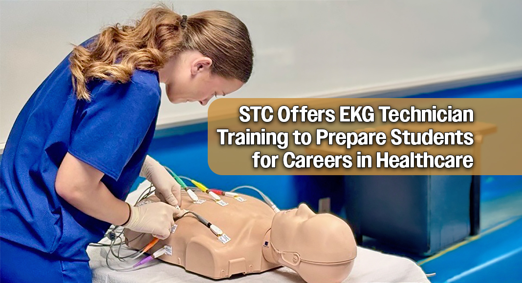South Texas College (STC) is offering an electrocardiography (EKG) technician course through its Continuing Education and Workforce Development division, providing students with hands-on training and an opportunity to take the first step toward a career in healthcare. STC image