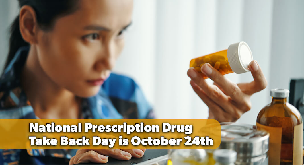 National Prescription Drug Take Back Day is October 24, making it a good time to clear out expired or unused medications. Image for illustration purposes